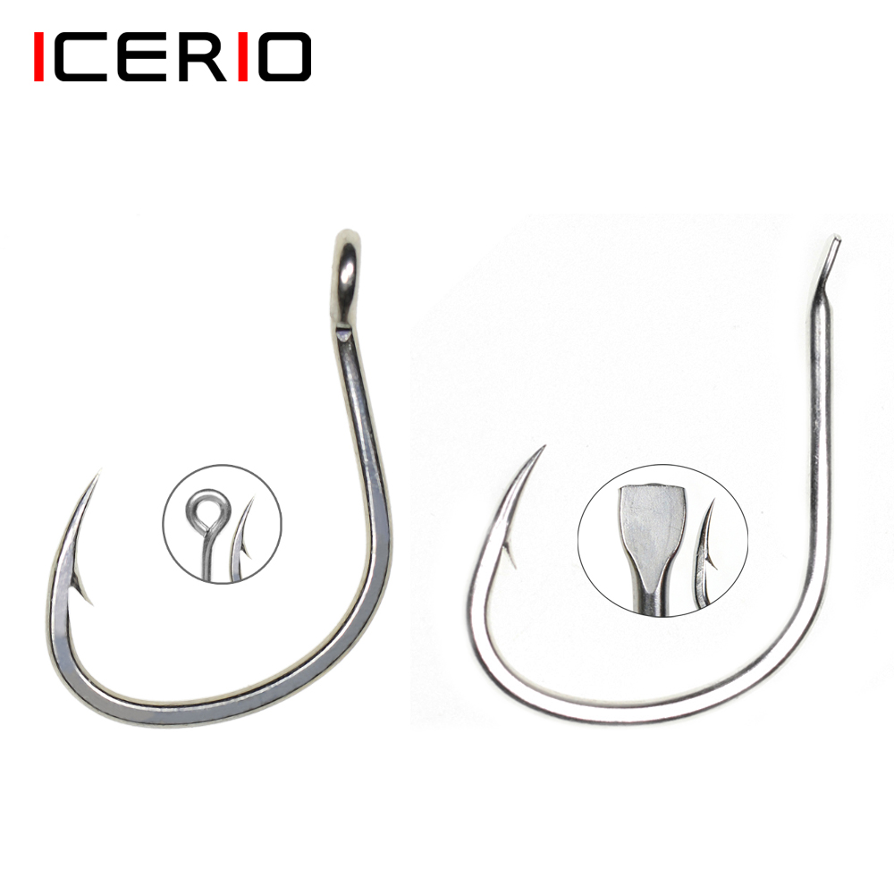 Fishing Hook Assortment - ICERIO, 10 шт., рыболовные крючки с